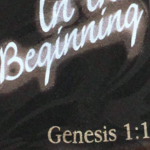 2119-100: Genesis 1 1 Neckties In the Beginning Ties Black by Steven Harris