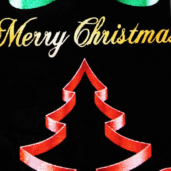 2135-100: Christmas Tree Ties Holiday Ribbons Neckties Black by Steven Harris