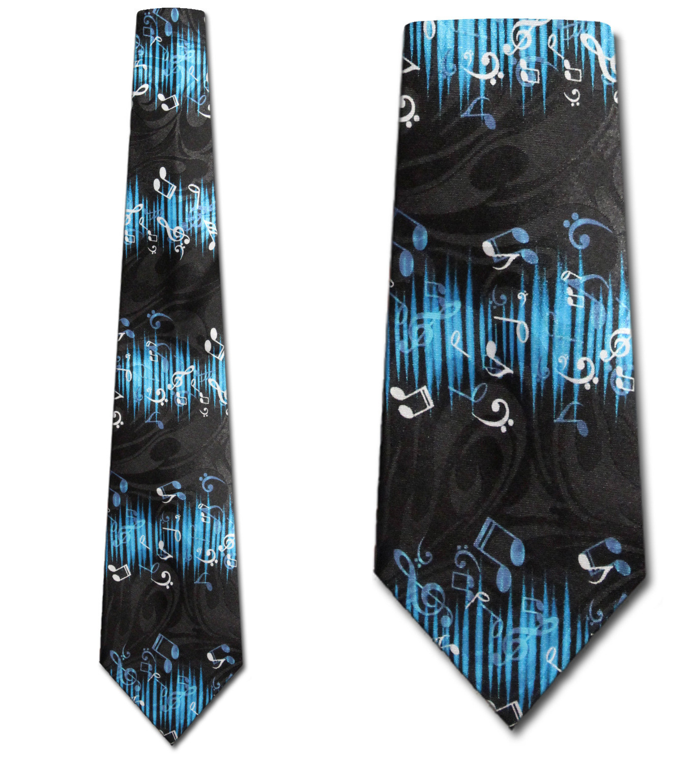 2142-100: Abstract Music Notes Tie Musical Note Necktie by Steven Harris