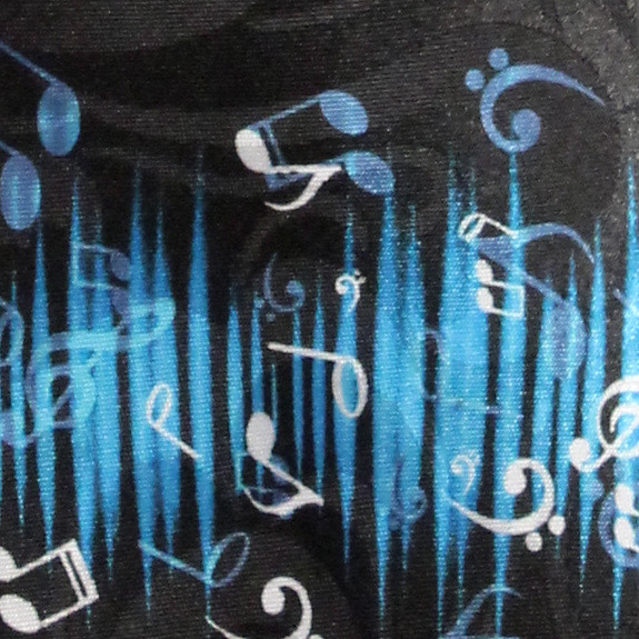2142-100: Abstract Music Notes Tie Musical Note Necktie by Steven Harris