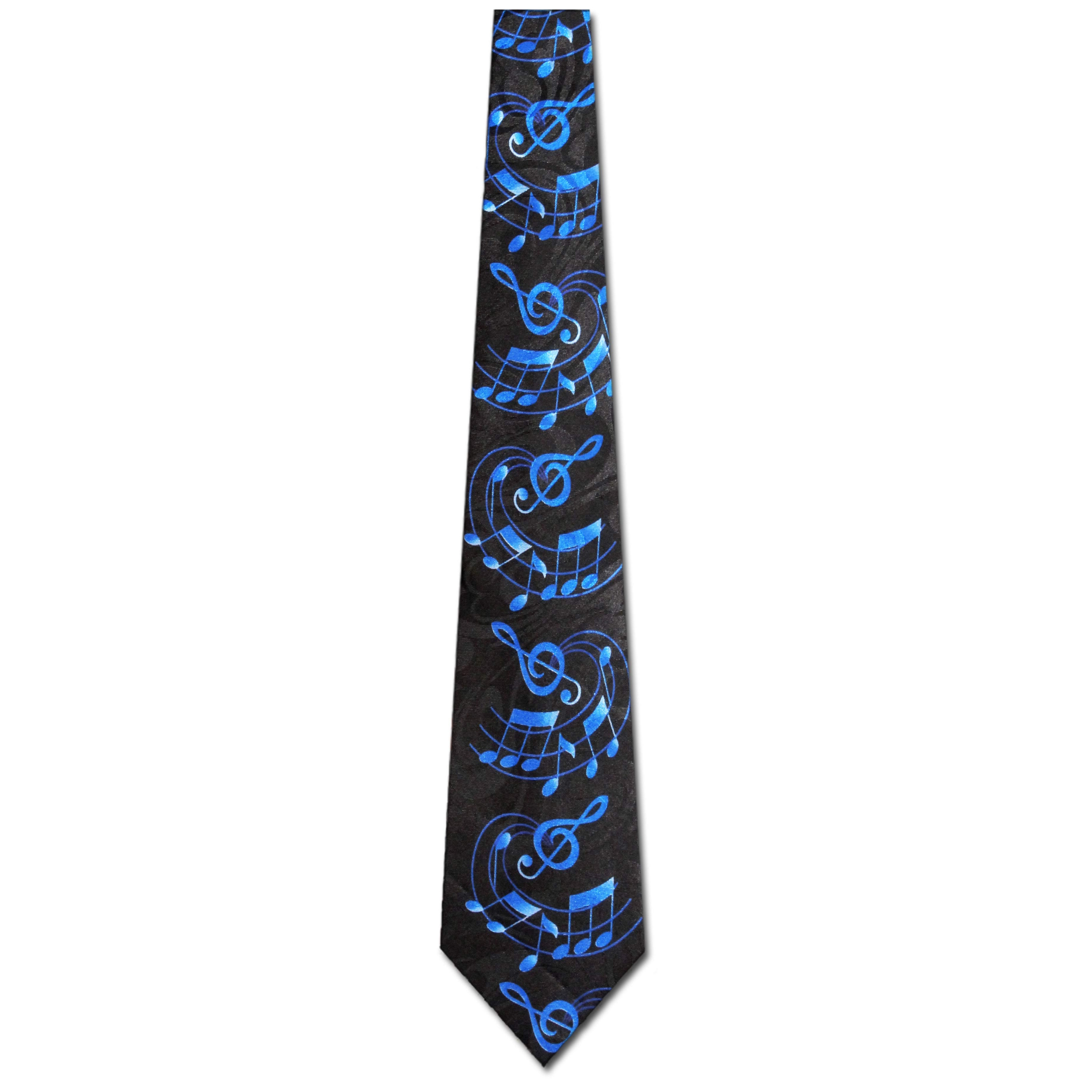 2143-100: Swirly Music Notes and Clef Tie Musical Note Neckties by Steven Harris at Abcties.com