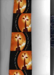 2150-100: Christian Ties Trust in the Lord Necktie Black by Steven Harris