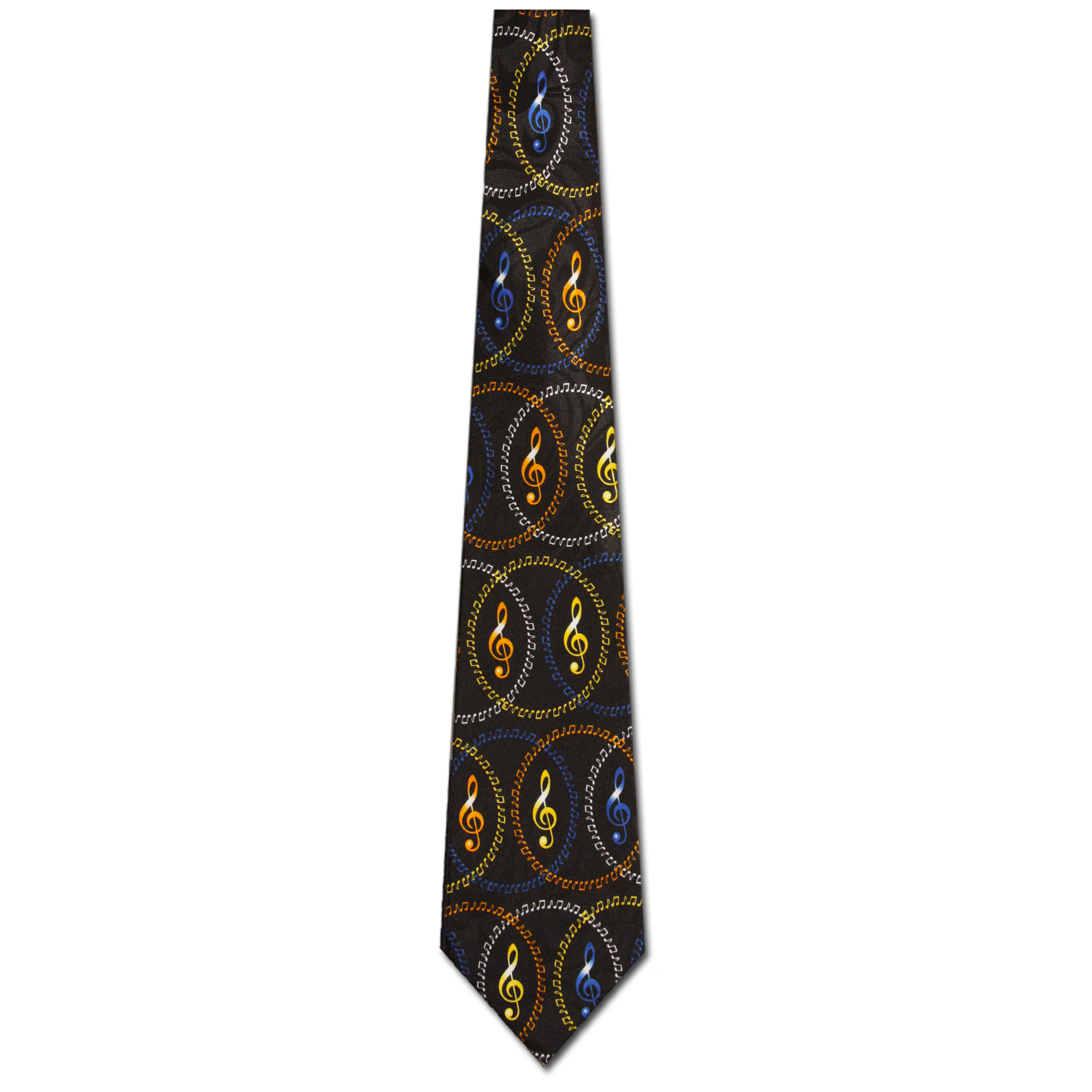 2155-100: Clef Note Rings Ties Music Notes Neckties by Steven Harris at Abcties.com
