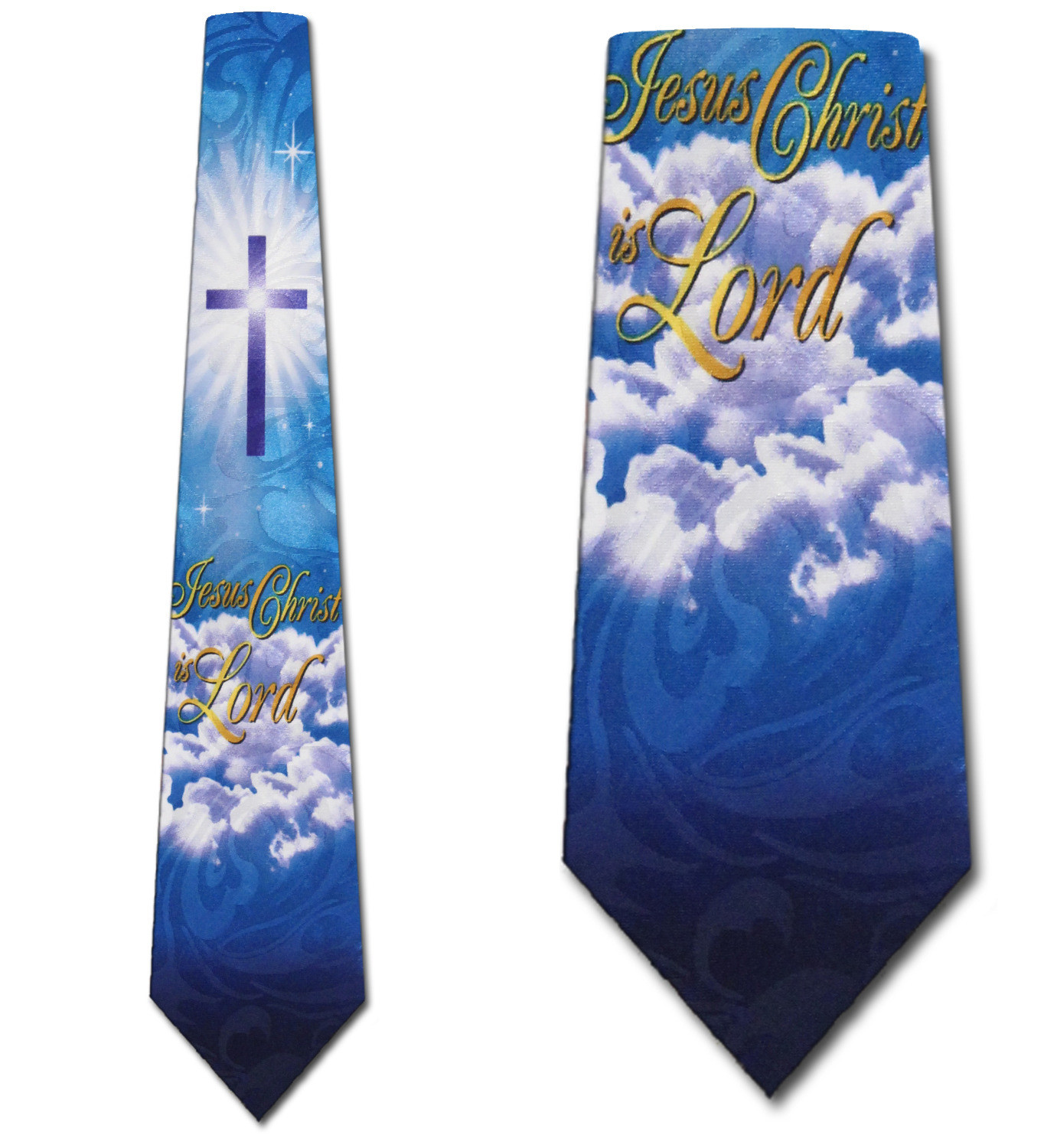 2159-102: Jesus Christ is Lord Cross Ties Inspirational Necktie Navy by Steven Harris