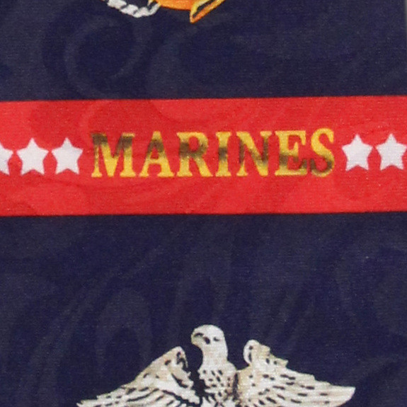2161-102: Striped Marine Ties US Military Necktie by Steven Harris