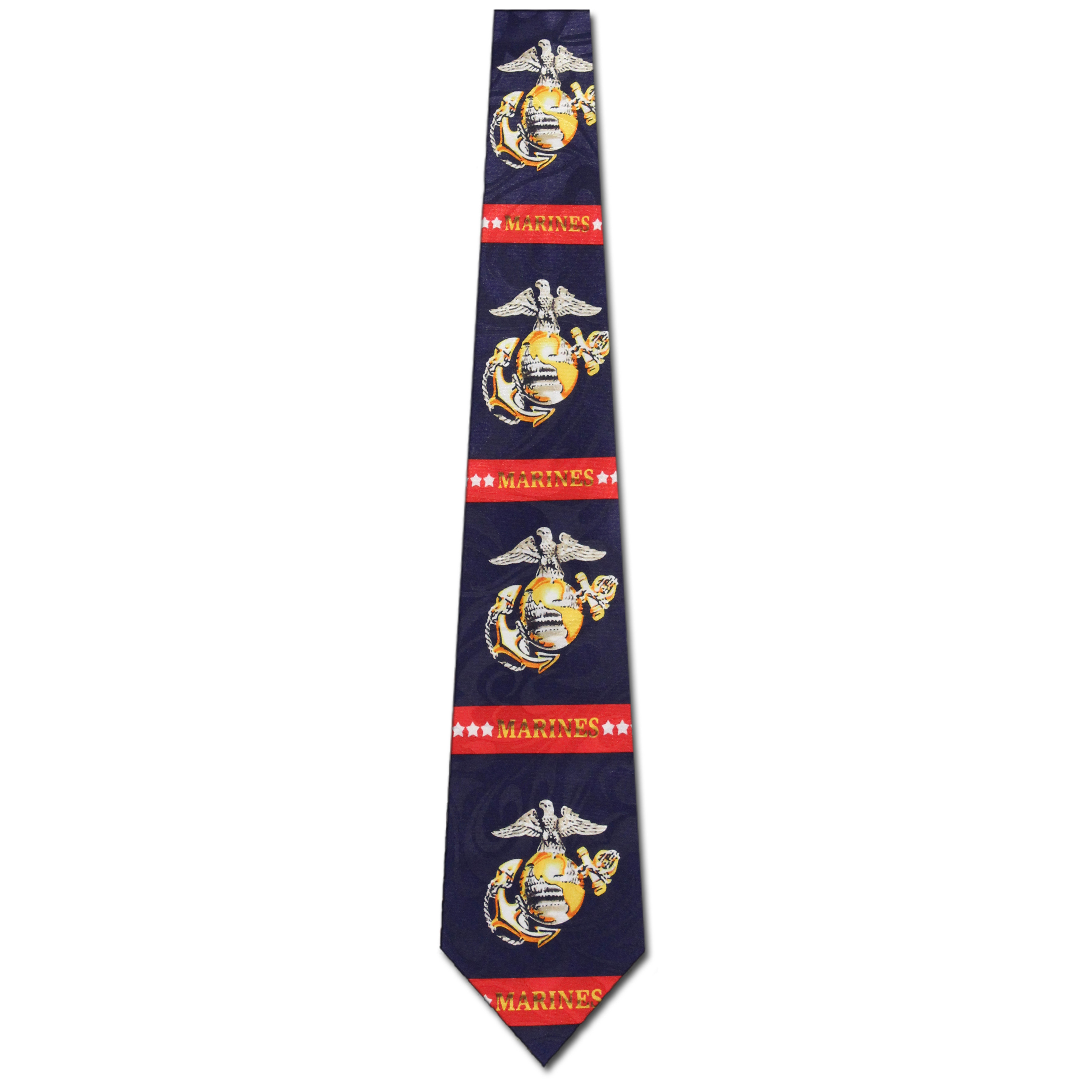 2161-102: Striped Marine Ties US Military Necktie by Steven Harris at Abcties.com