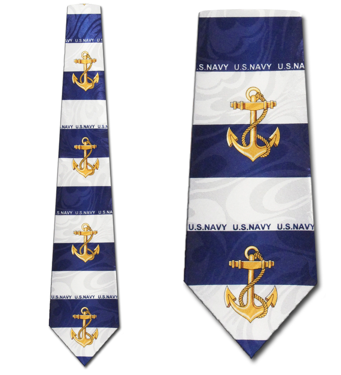 2162-102: Striped US Navy Ties US Military Necktie by Steven Harris