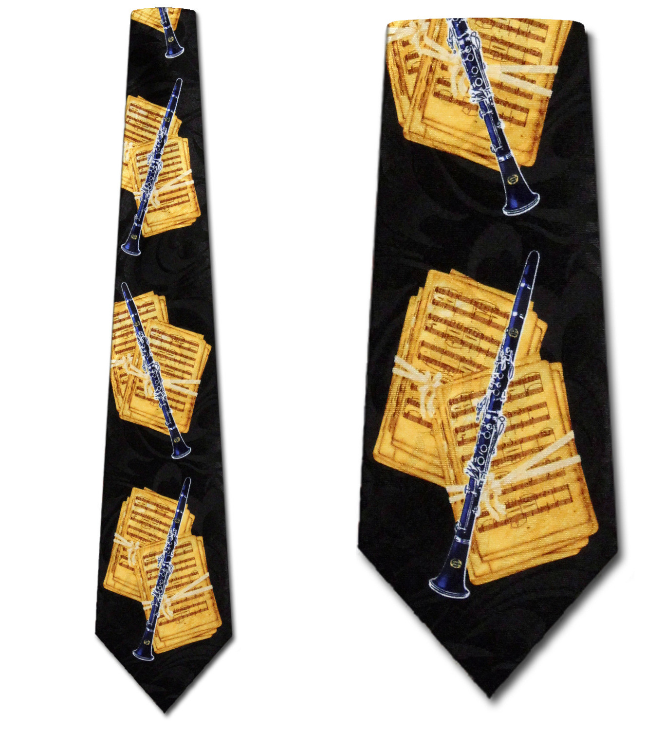 2171-100: Clarinet Ties with Sheet Music Neckties by Steven Harris