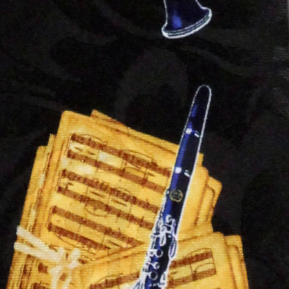 2171-100: Clarinet Ties with Sheet Music Neckties by Steven Harris