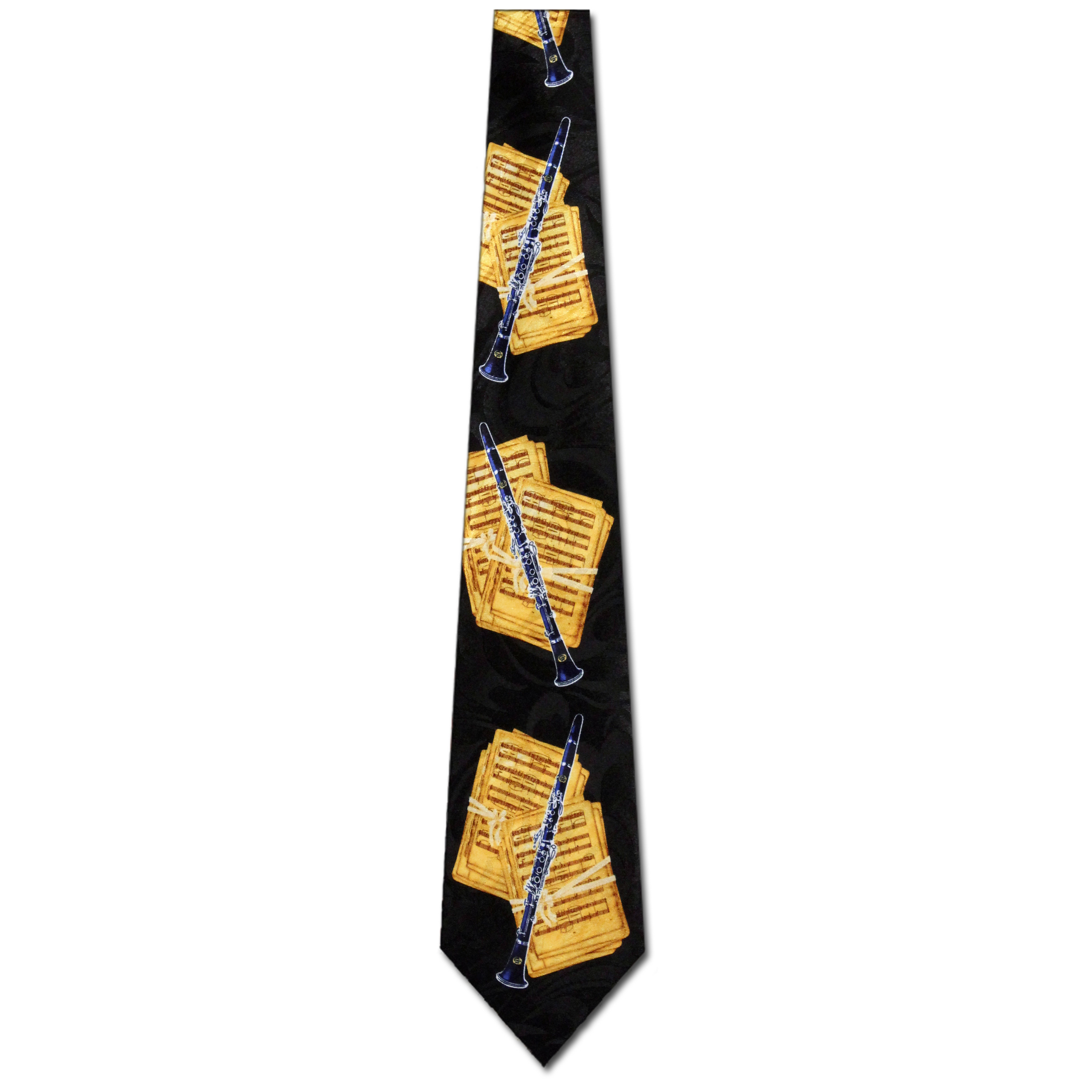 2171-100: Clarinet Ties with Sheet Music Neckties by Steven Harris at Abcties.com