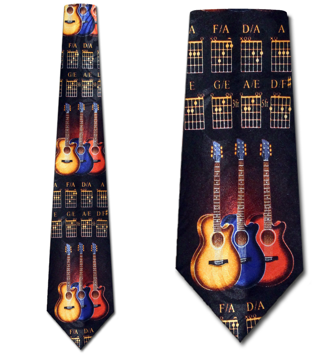 2173-100: Guitar Ties Music Neckties by Steven Harris