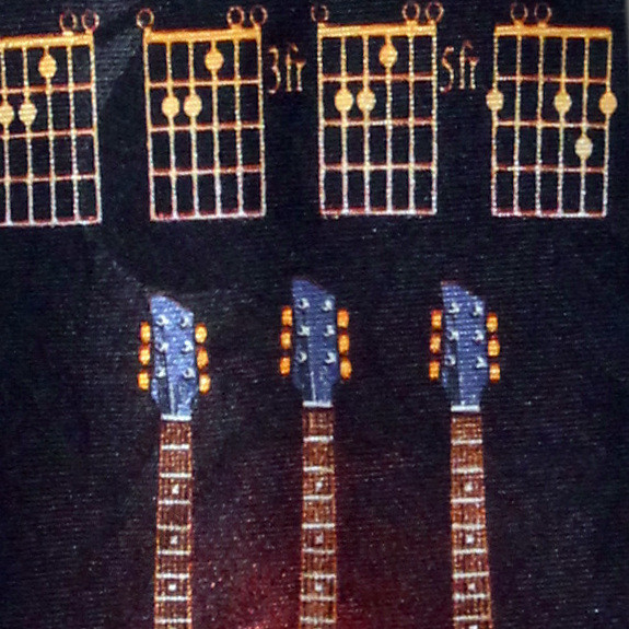 2173-100: Guitar Ties Music Neckties by Steven Harris