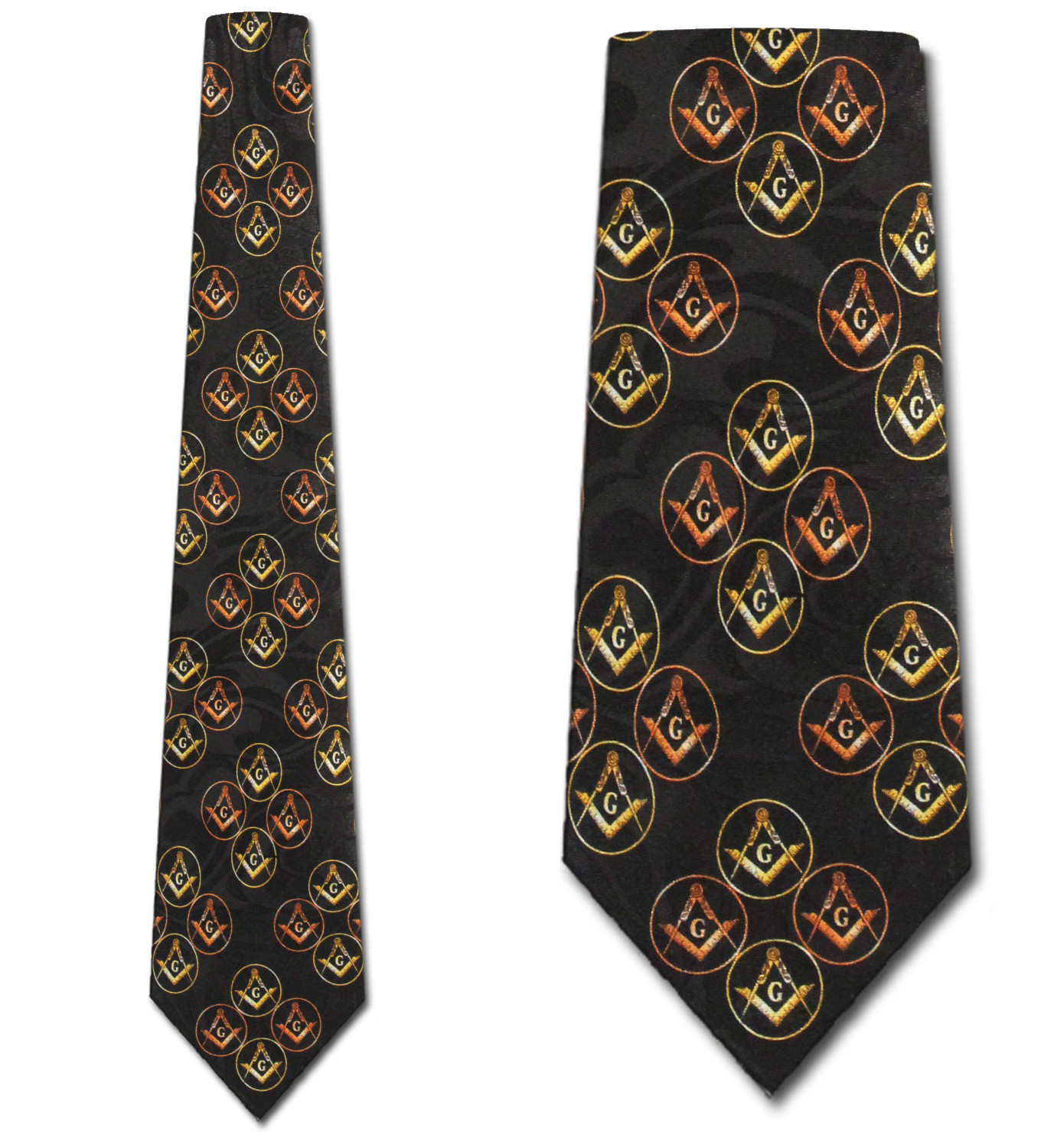 2179-100: Mason Neckties Black Clusters Tie by Steven Harris