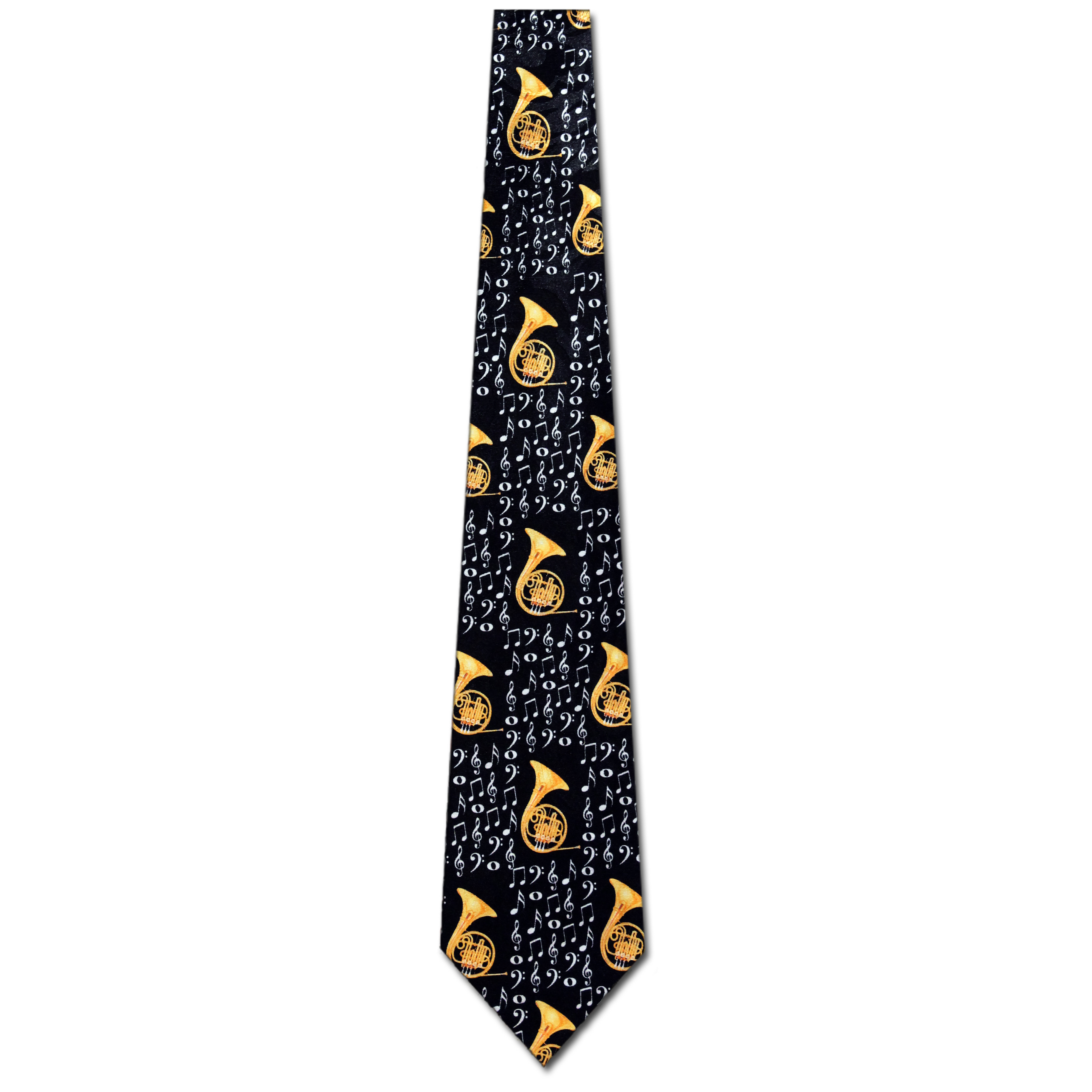 2182-100: French Horn Ties Music Notes Neckties by Steven Harris at Abcties.com