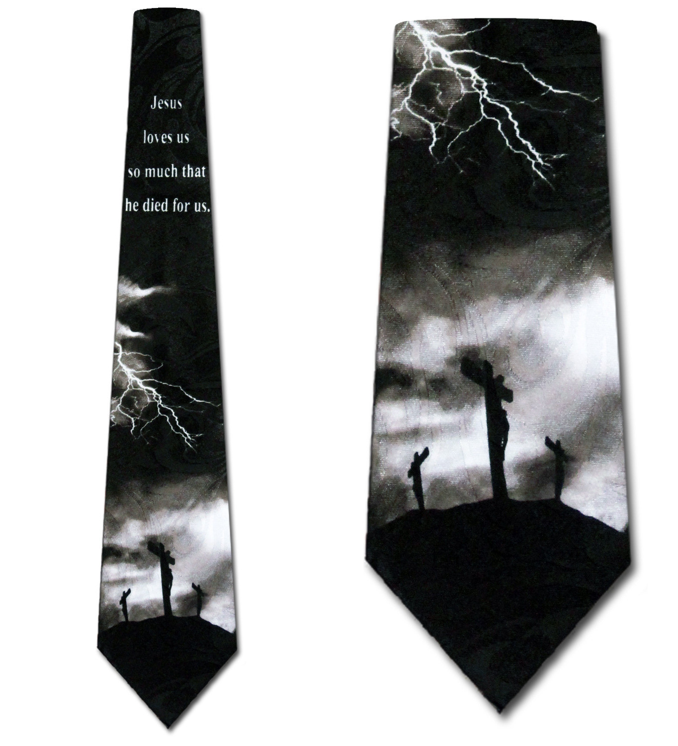 2184-100: Jesus Loves Us Tie Christian Religious Neckties by Steven Harris