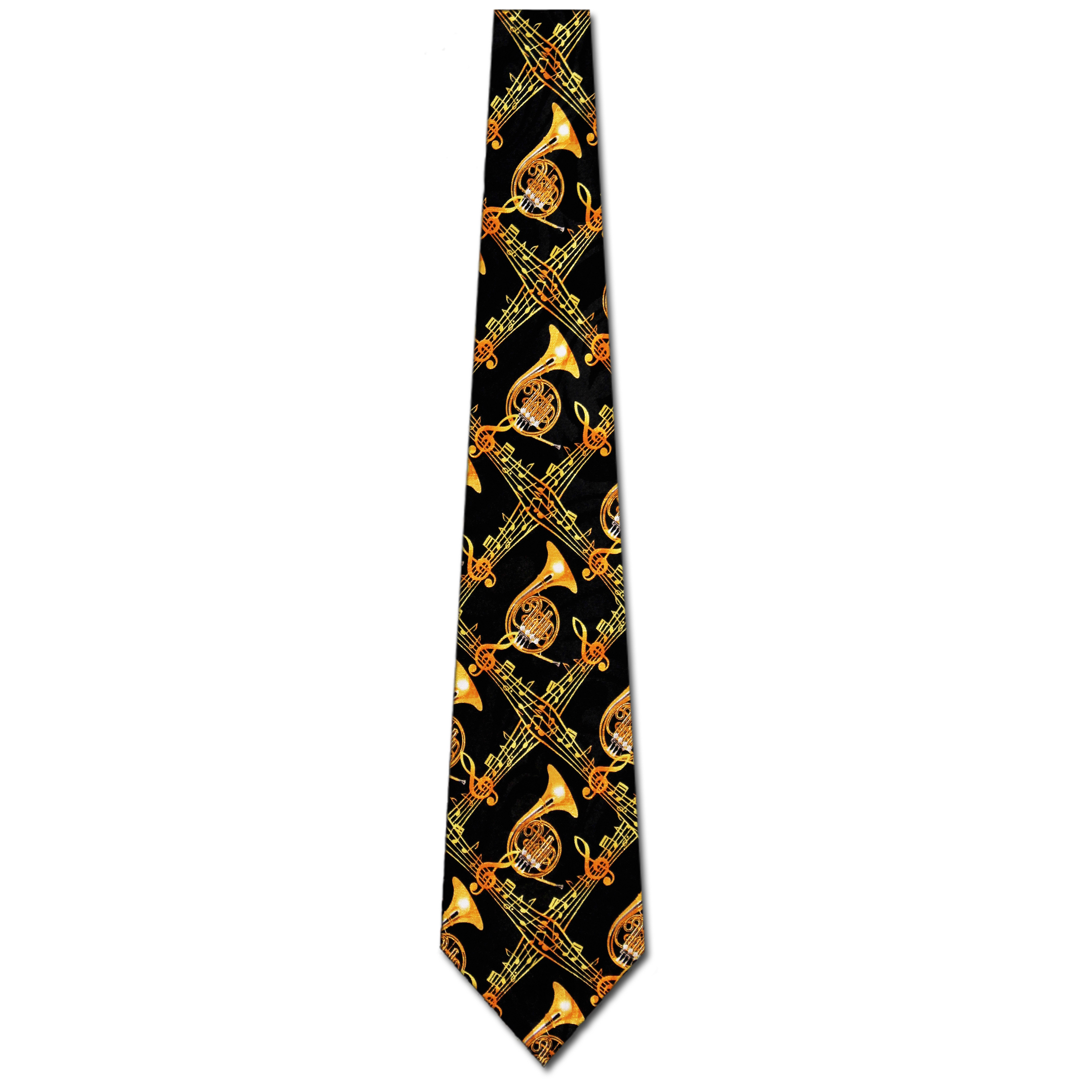 2188-100: French Horn Ties Diamond Music Notes Neckties by Steven Harris at Abcties.com