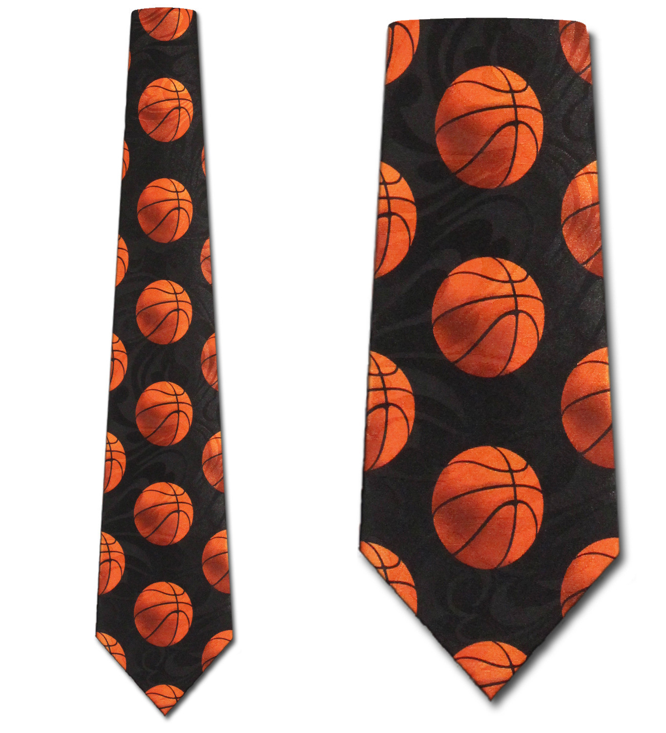 2196-100: Medium Basketballs Allover Tie Basket Ball Neckties by Steven Harris