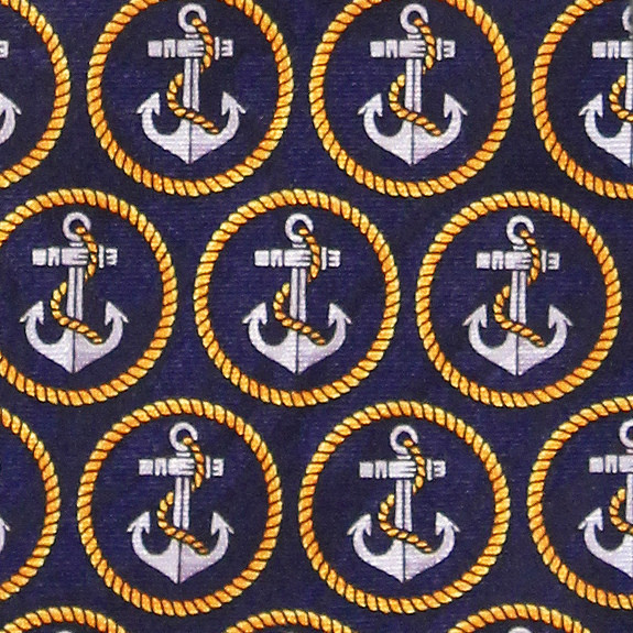 2198-102: Anchor Ties Naval Navy Coast Guard Neckties by Steven Harris