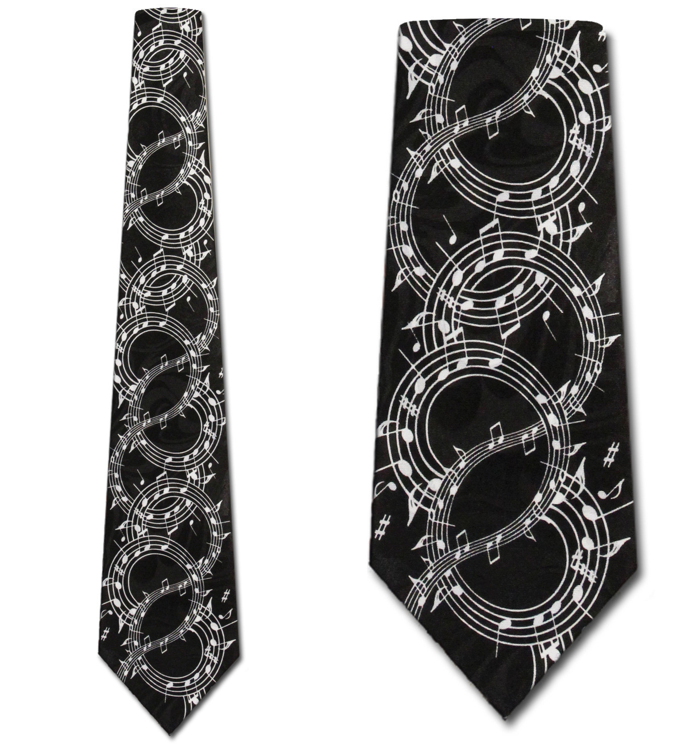 2200-100: Swirling Musical Notes Ties Music Note Neckties by Steven Harris