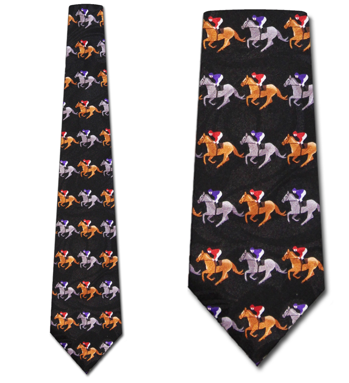 2201-100: Race Horse Ties Mini Allover Neckties by Steven Harris