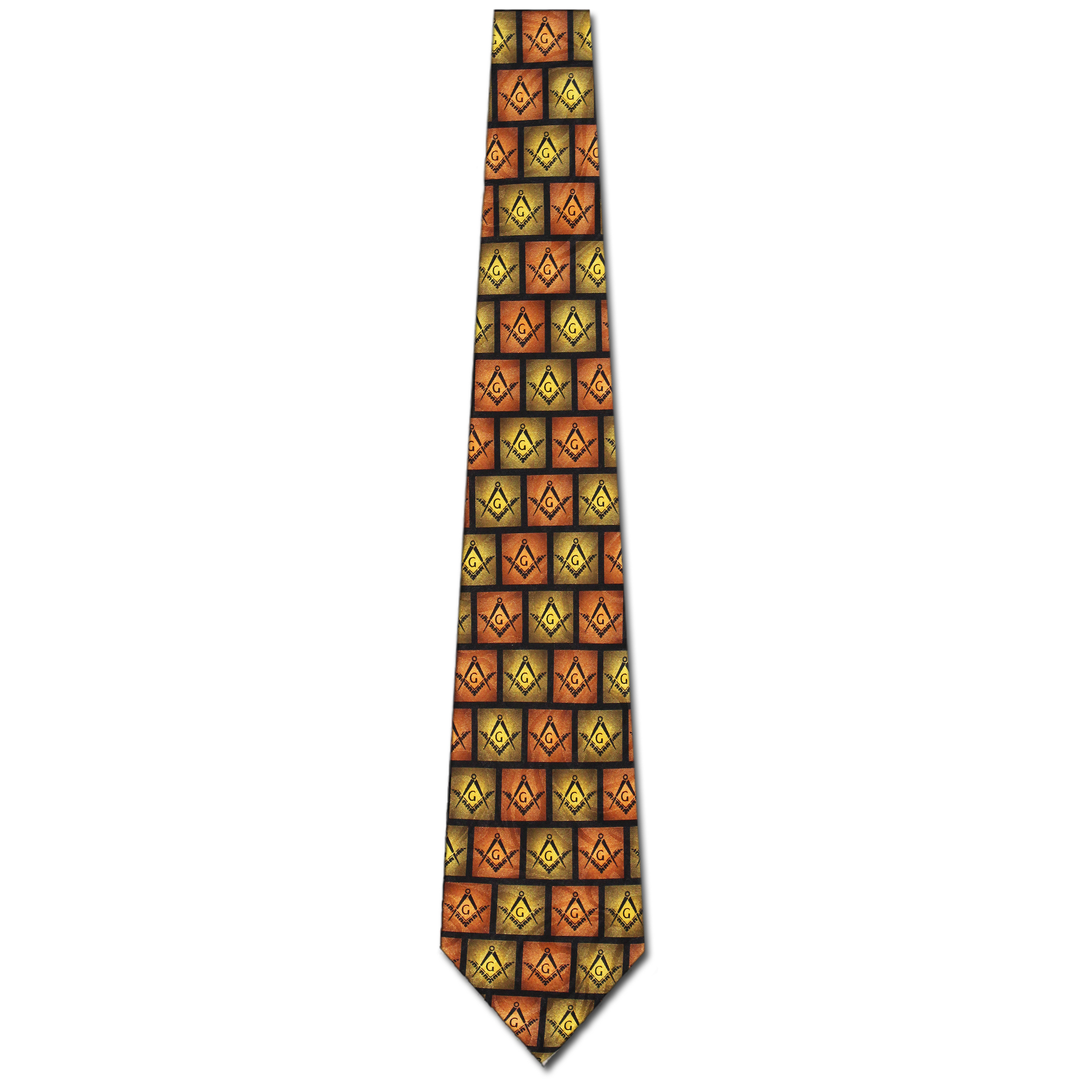 2206-100: Mason Logo Necktie Masons Block Ties by Steven Harris at Abcties.com