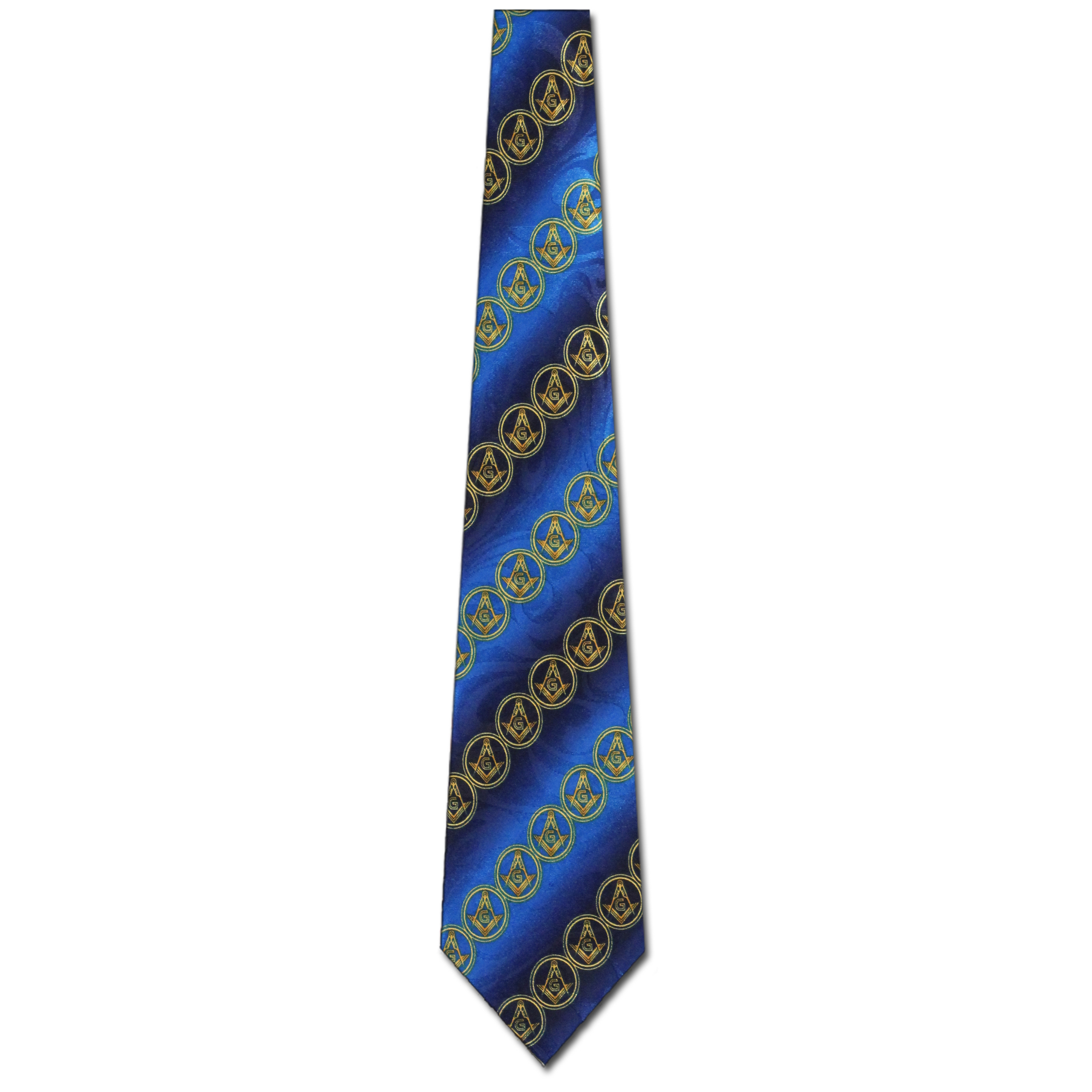 2217-102: Mason Striped Ties Blue Gradient Neckties by Steven Harris at Abcties.com