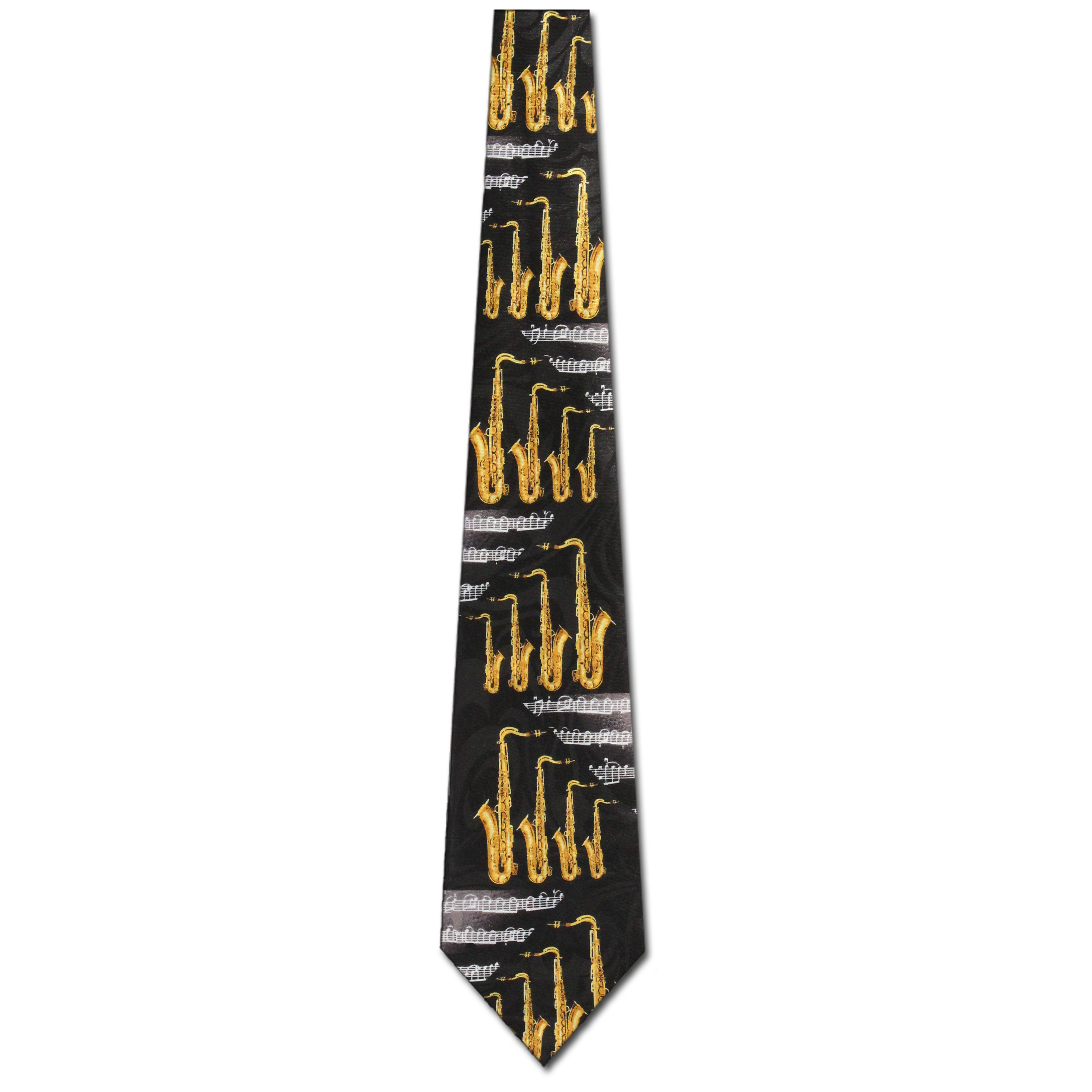 2221-100: Saxophone Sheet Music Ties Music Notes Neckties by Steven Harris at Abcties.com