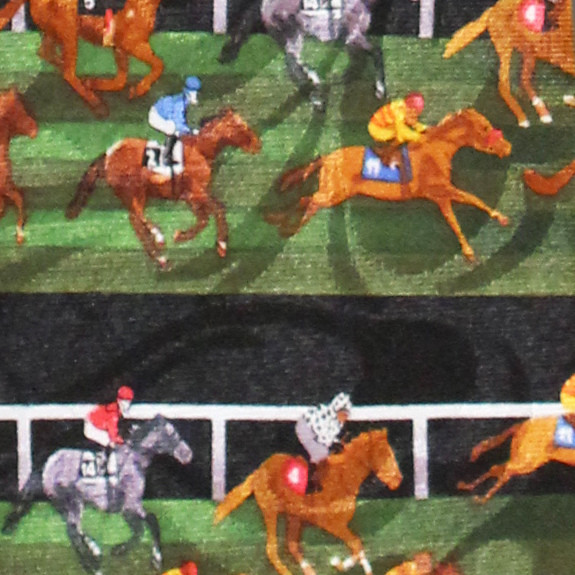 2224-100: Horse Racing Ties Race Track Neckties by Steven Harris