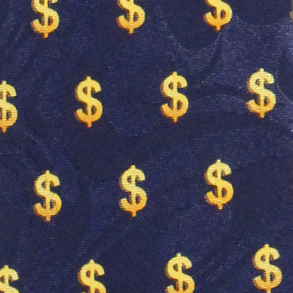 2225-100: Dollar Sign Ties Money Cash Neckties by Steven Harris