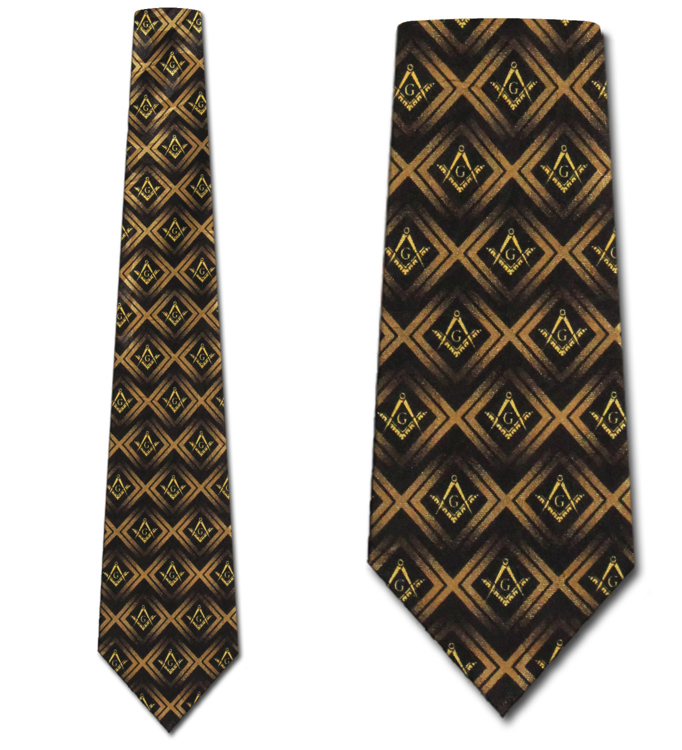2226-100: Mason Ties Black Chex Necktie by Steven Harris