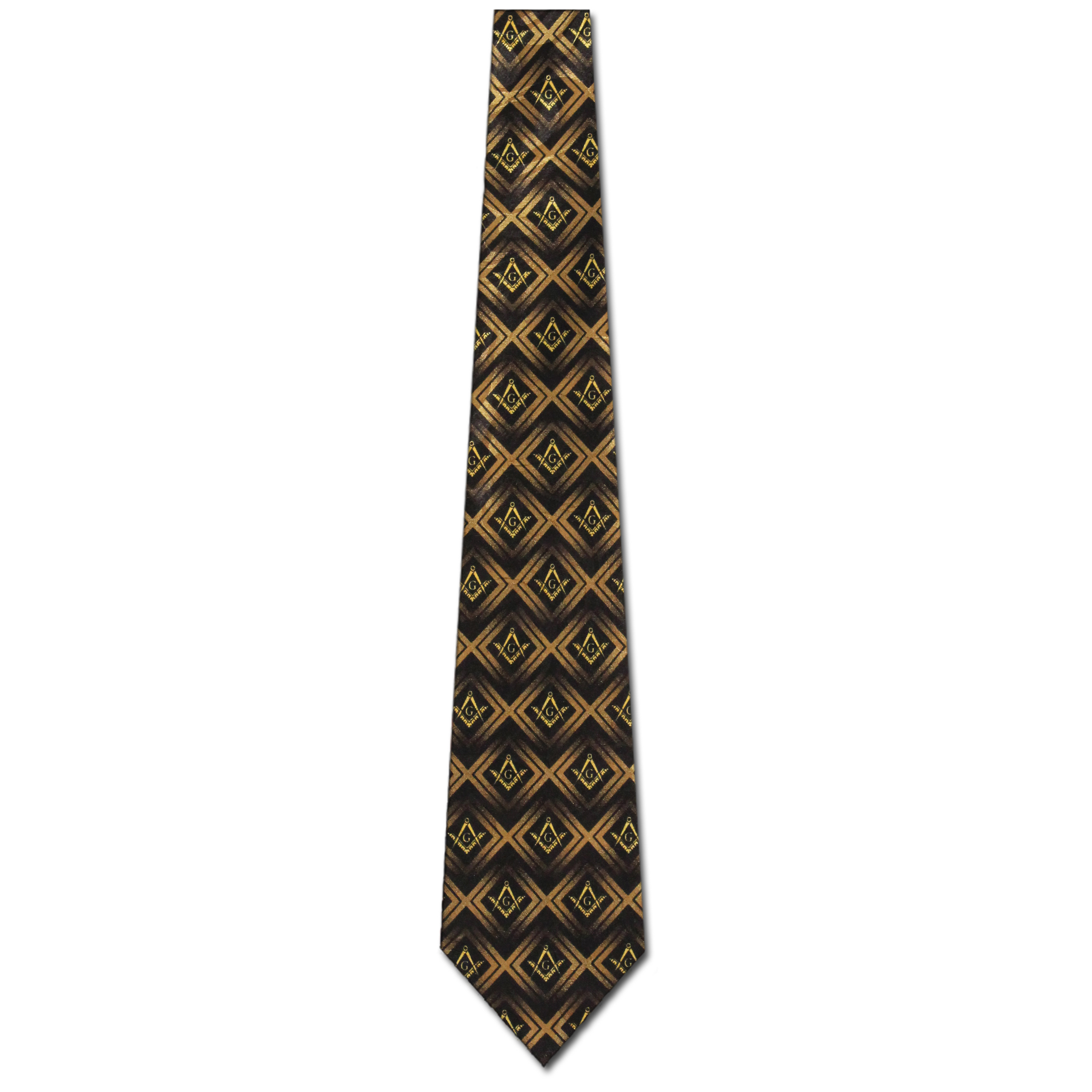 2226-100: Mason Ties Black Chex Necktie by Steven Harris at Abcties.com