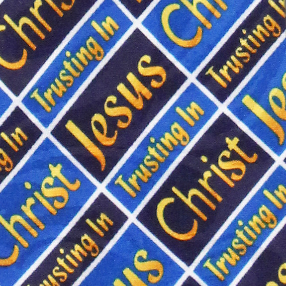 2231-100: Jesus Christ Ties Trusting in God Neckties by Steven Harris