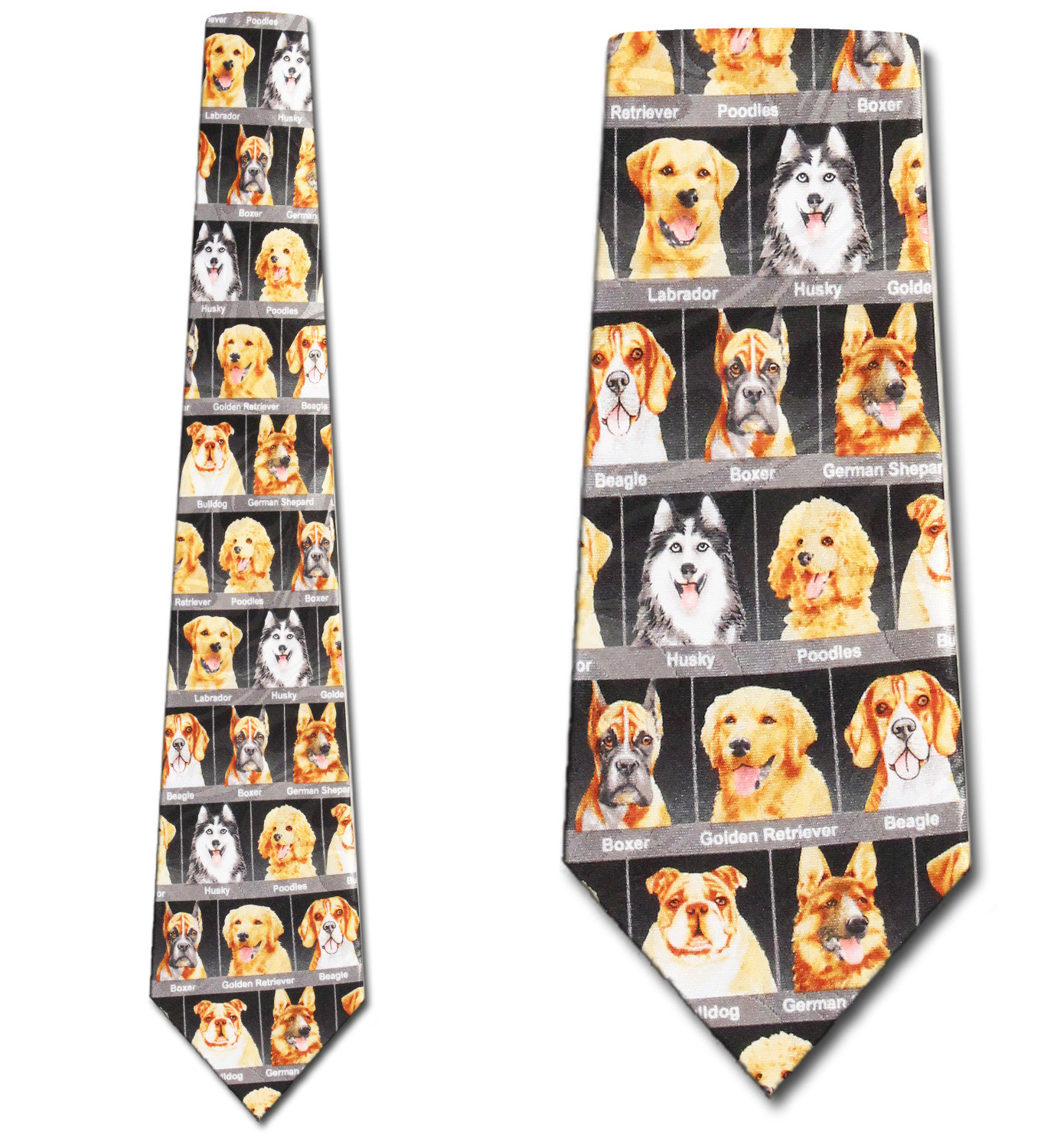 2234-100: Dog Breed Ties Puppy Neckties Dogs by Steven Harris