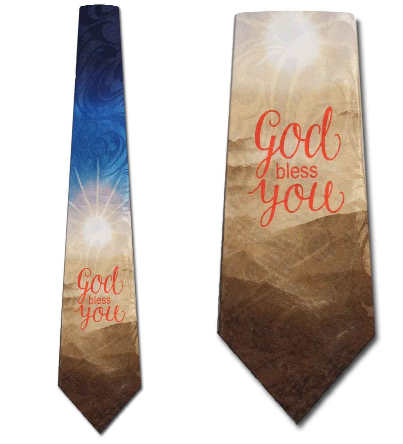 2235-102: God Bless You Ties Faith Religious Neckties by Steven Harris