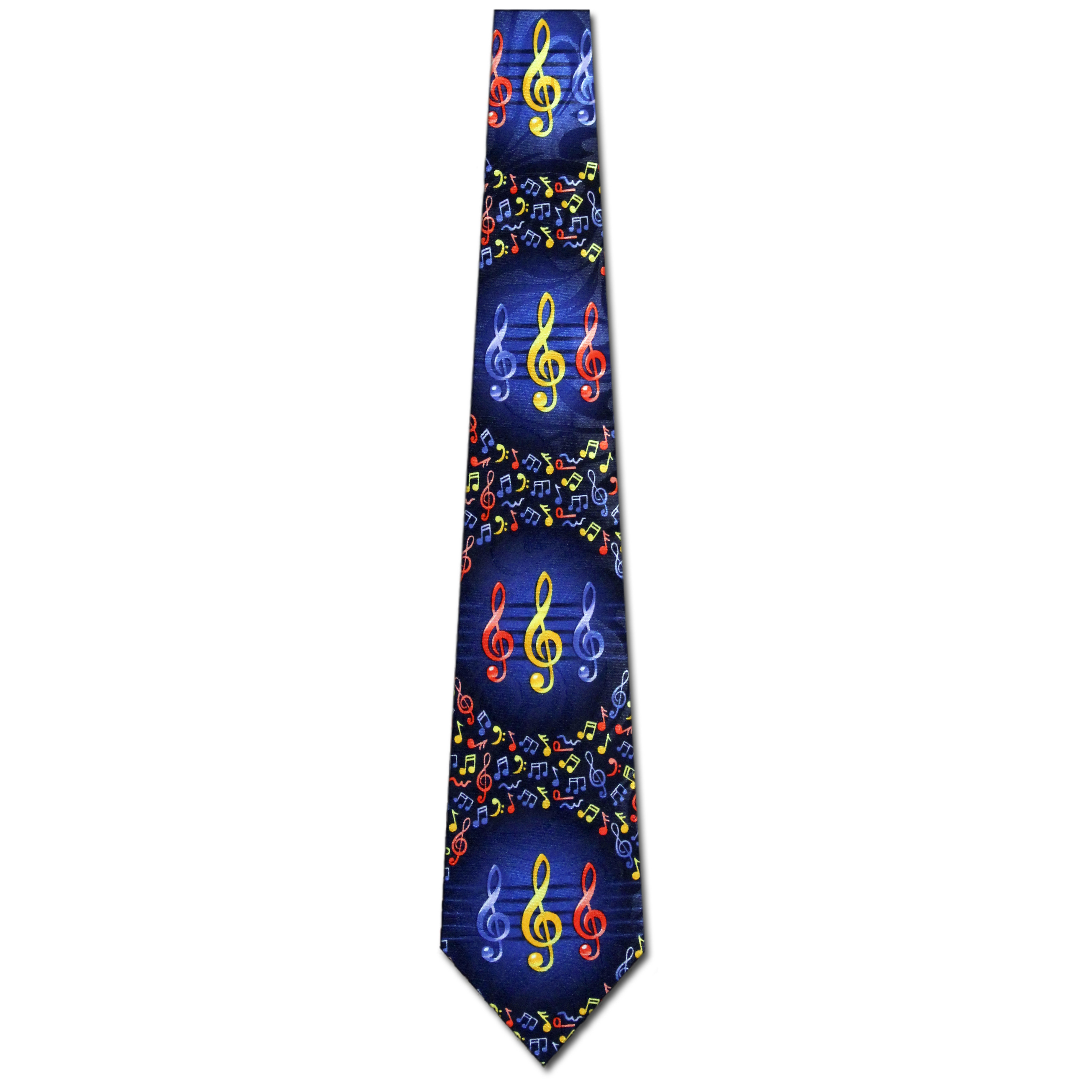 2236-102: G-Clef Colorful Notes Tie Music Musical Note Neckties by Steven Harris at Abcties.com