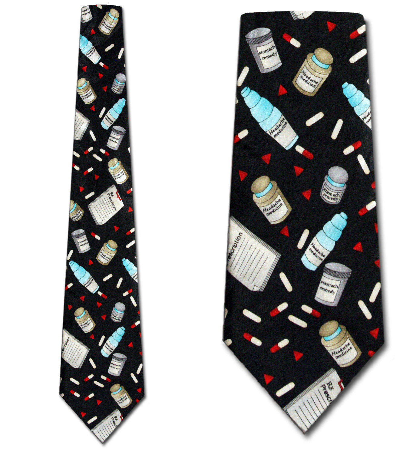 2242-100: Pharmacist Ties Pills Bottles Neckties by Steven Harris