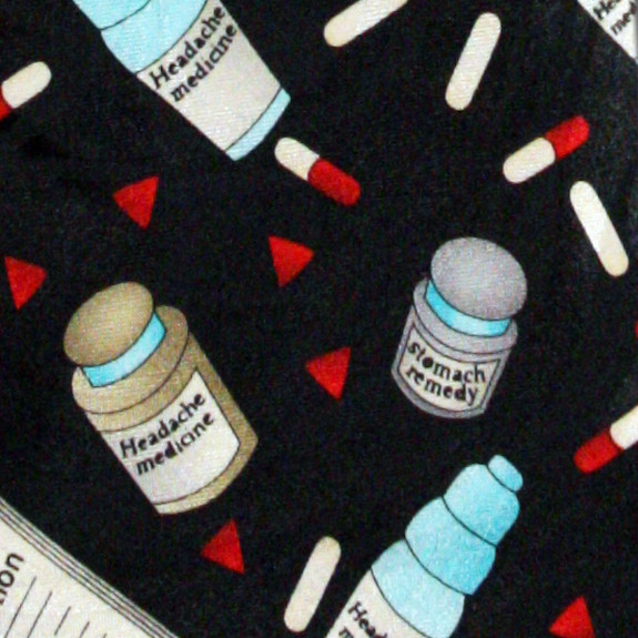 2242-100: Pharmacist Ties Pills Bottles Neckties by Steven Harris