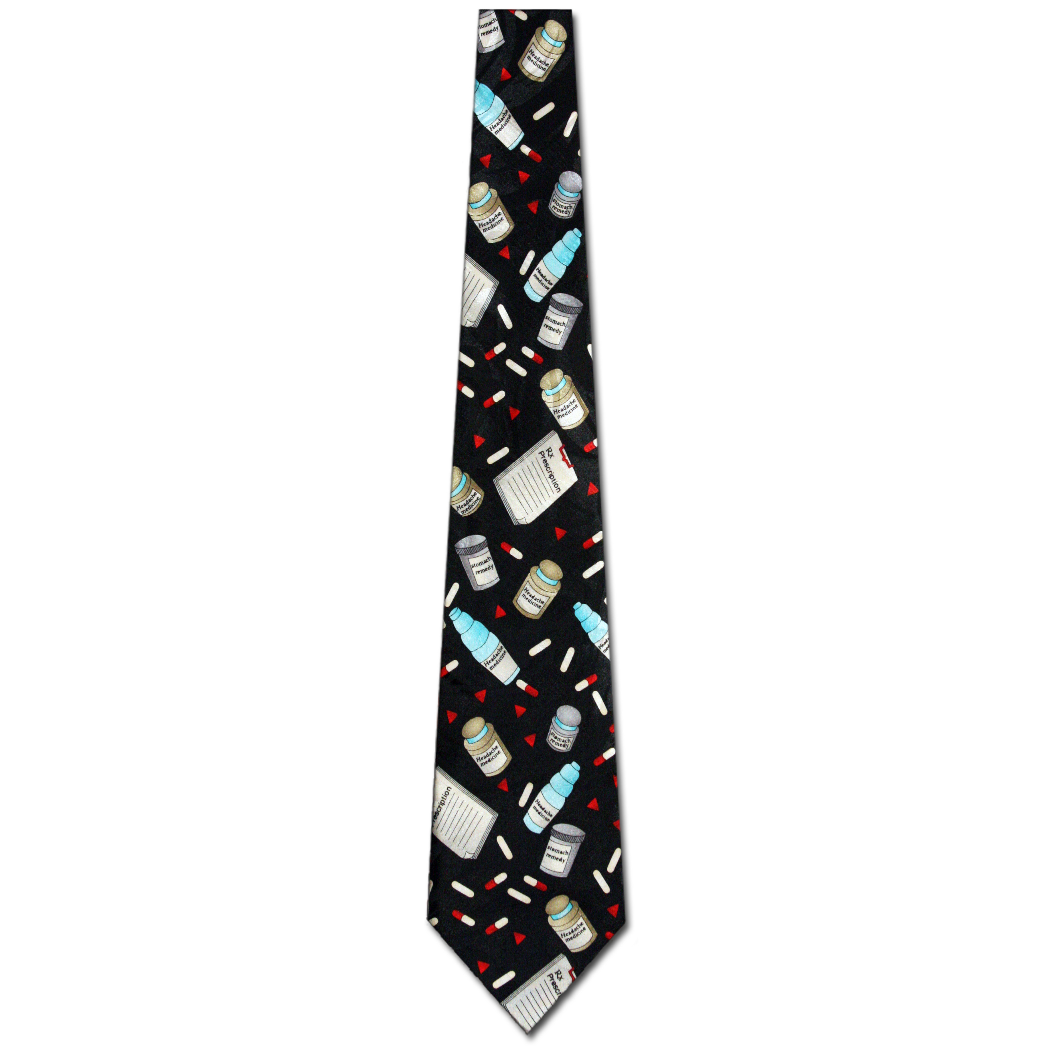 2242-100: Pharmacist Ties Pills Bottles Neckties by Steven Harris at Abcties.com