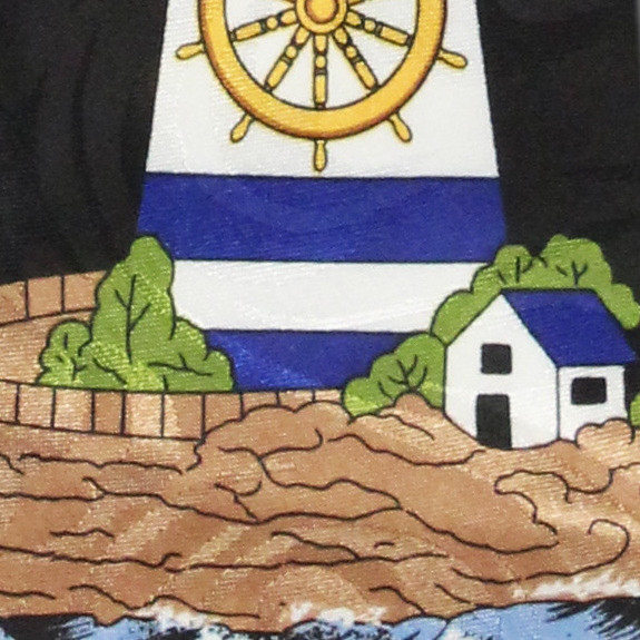 2256-100: Guidance Through the Storm Ties Lighthouse Neckties by Steven Harris