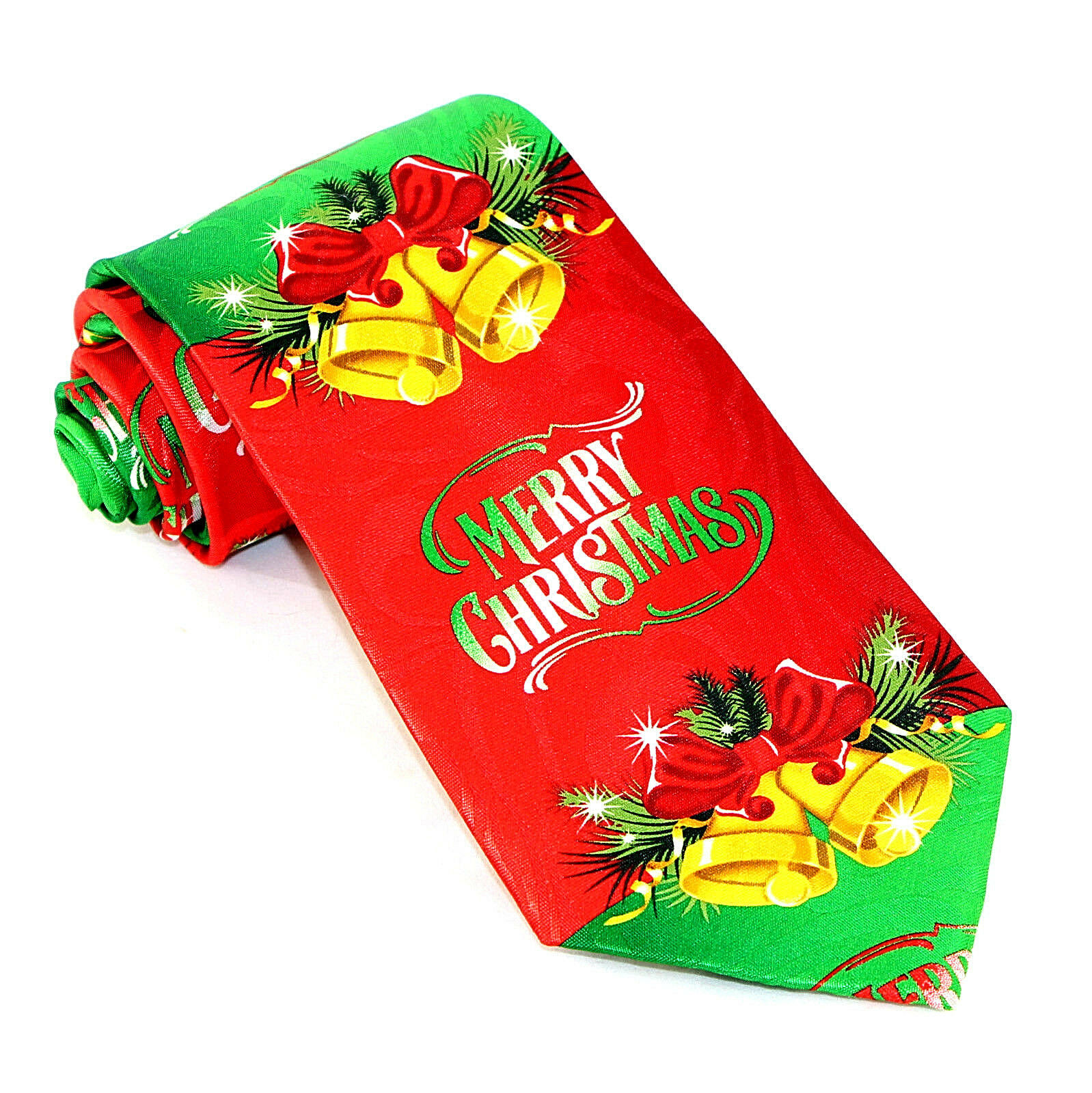 2259-104: Merry Christmas Bells Tie Holiday Neckties by Steven Harris