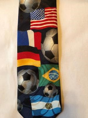 2261-100: Soccer Flag Ties International Flags Necktie by Steven Harris