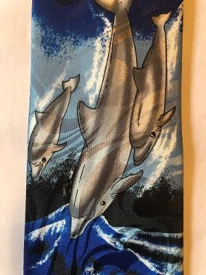 2290-100: Dolphin Ties Diving Dolphins Necktie by Steven Harris