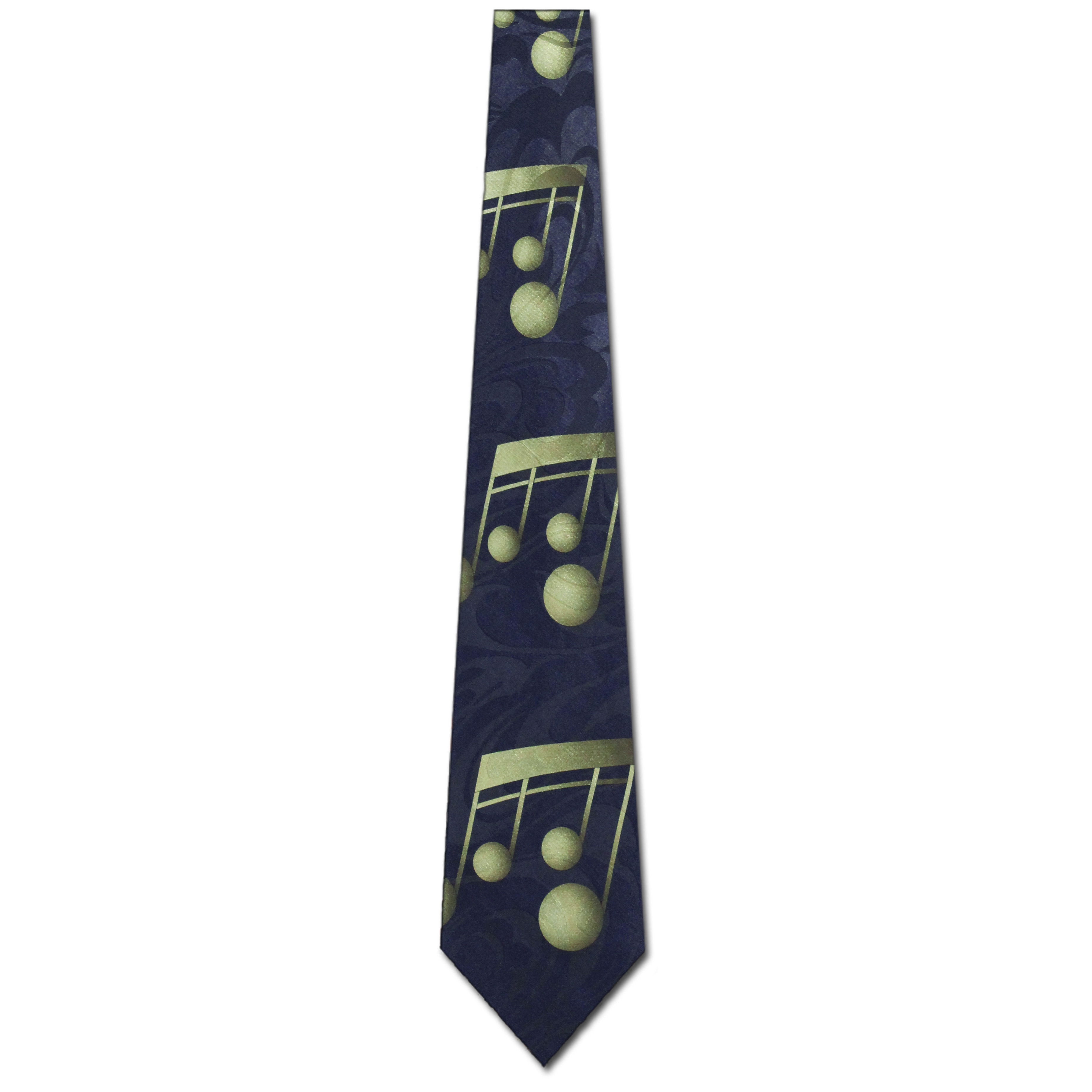2311-100: Large Music Notes Tie Green Black Musical Note Neckties by Steven Harris at Abcties.com