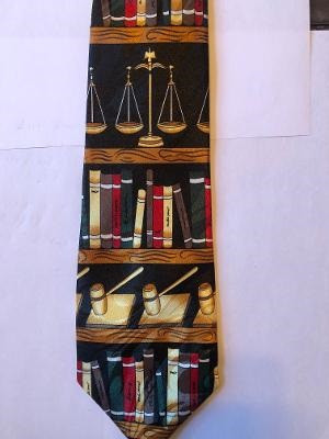 2322-100: Lawyer Ties Law Books Gavel Scales Justice Neckties by Steven Harris