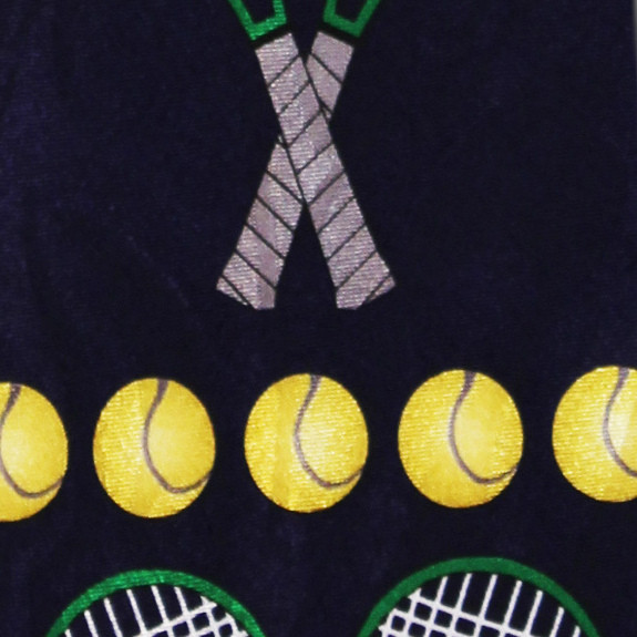 2326-100: Tennis Ties Stripe Racket Balls Neckties by Steven Harris
