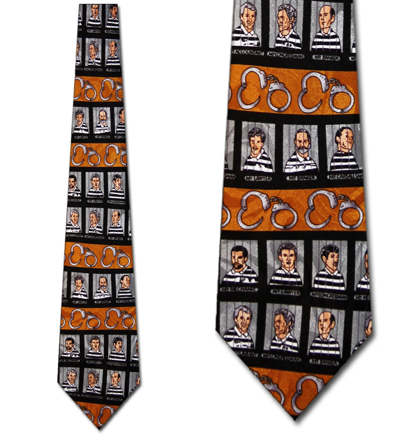 2328-100: Jail Birds Ties Jailbird Prison Neckties by Steven Harris