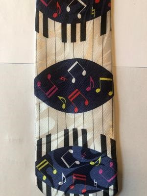 2332-100: Keyboard Piano Ties Colorful Music Notes Neckties by Steven Harris