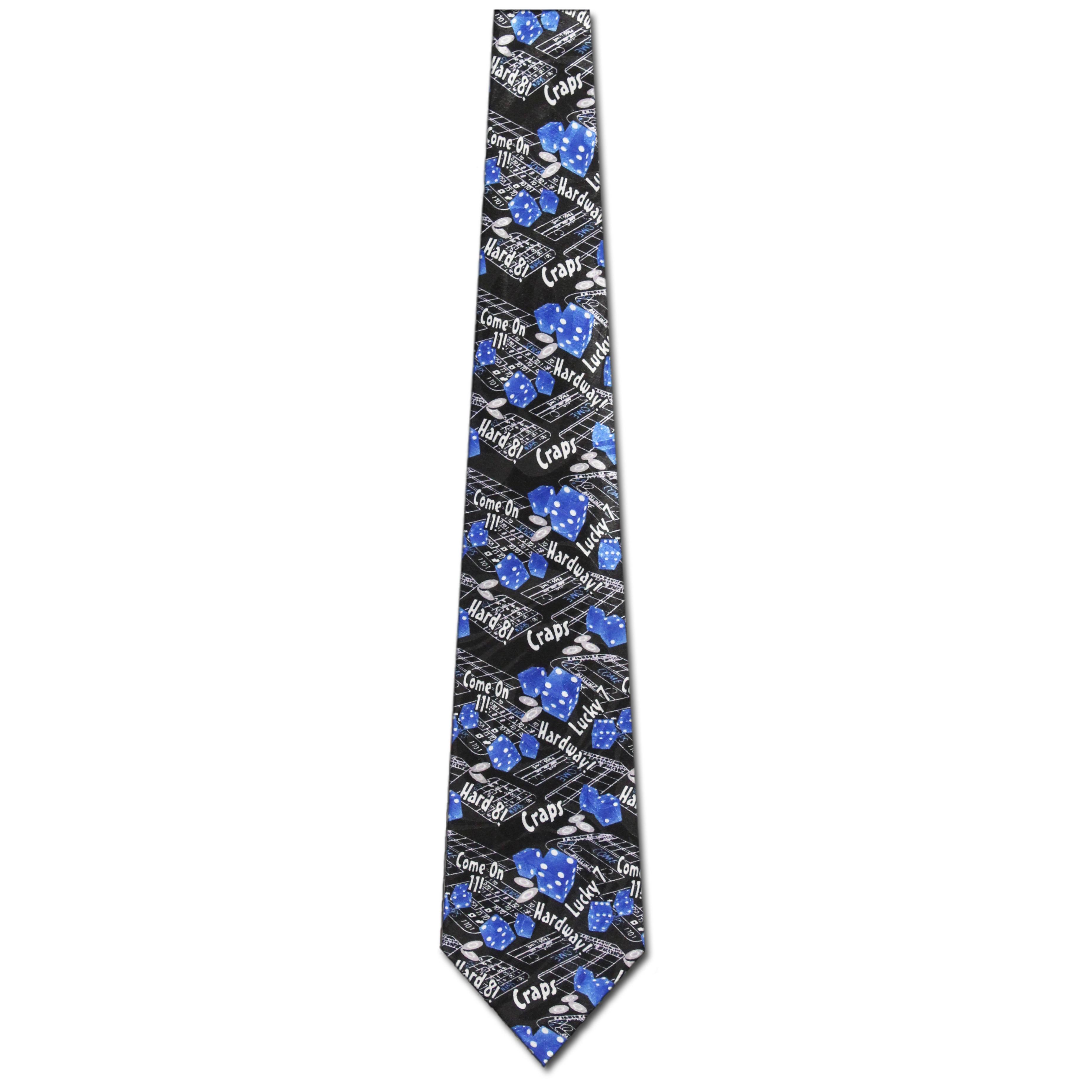 2342-100: Gambling Ties Craps Dice Chips Necktie by Steven Harris at Abcties.com