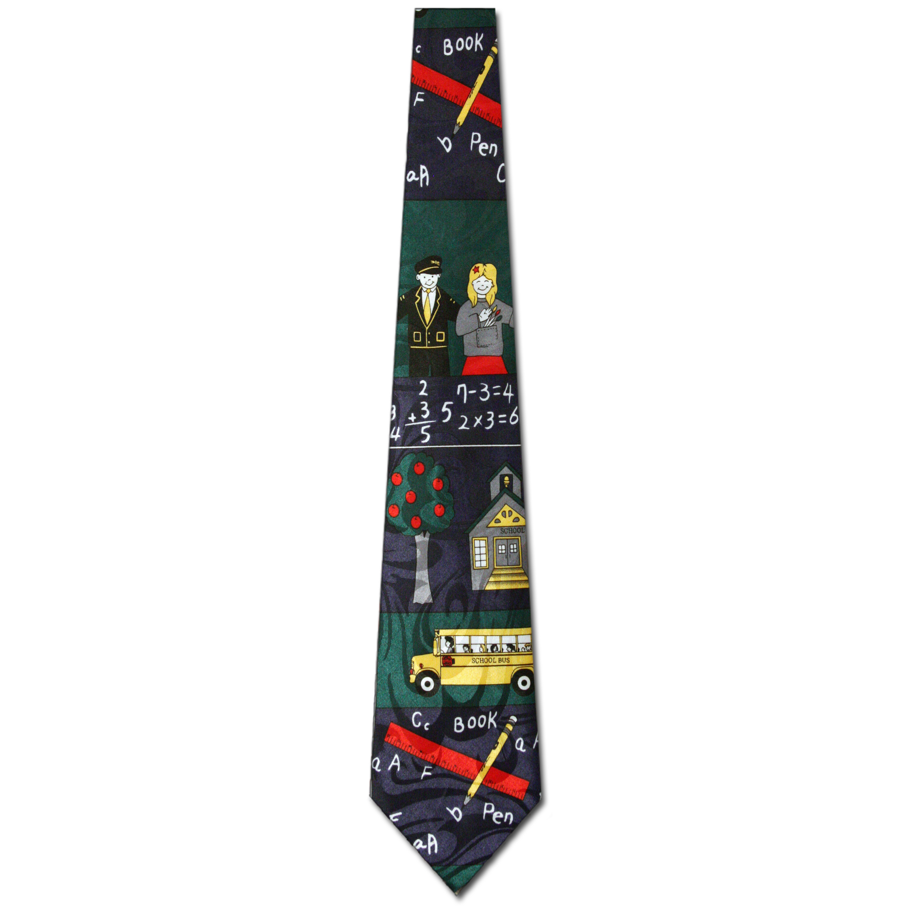 2351-102: Teacher Icon Ties School Education Neckties Navy by Steven Harris at Abcties.com