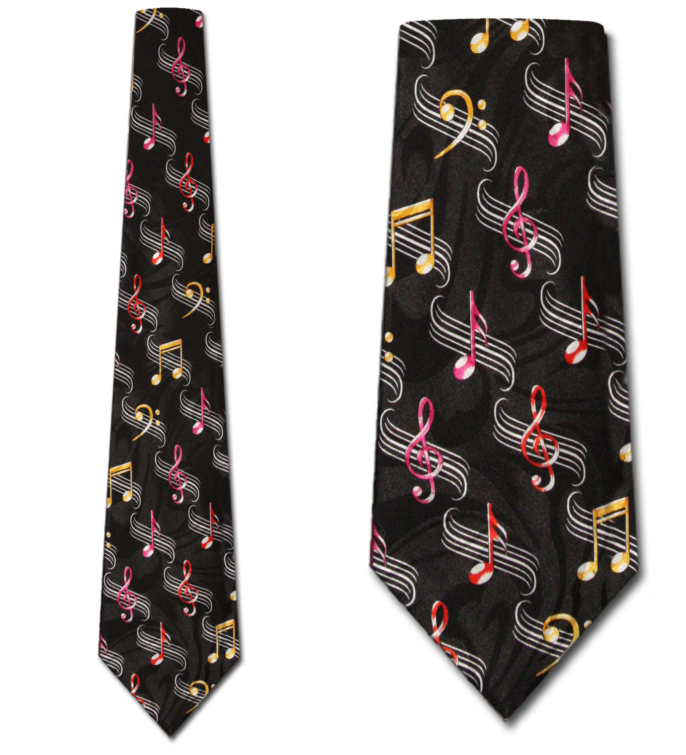 2364-100: Abstract Music Notes Tie Colorful Musical Notes Neckties by Steven Harris